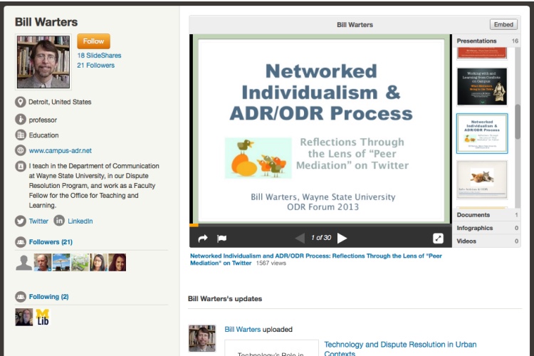 Slideshare collection screenshot.